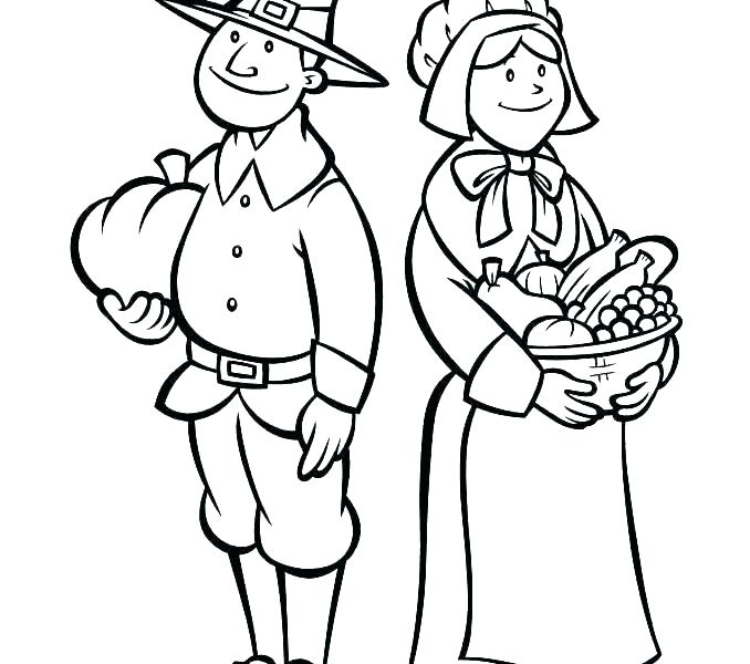 678x600 Pilgrim Coloring Pages Printable Girl Pilgrim Coloring Pages