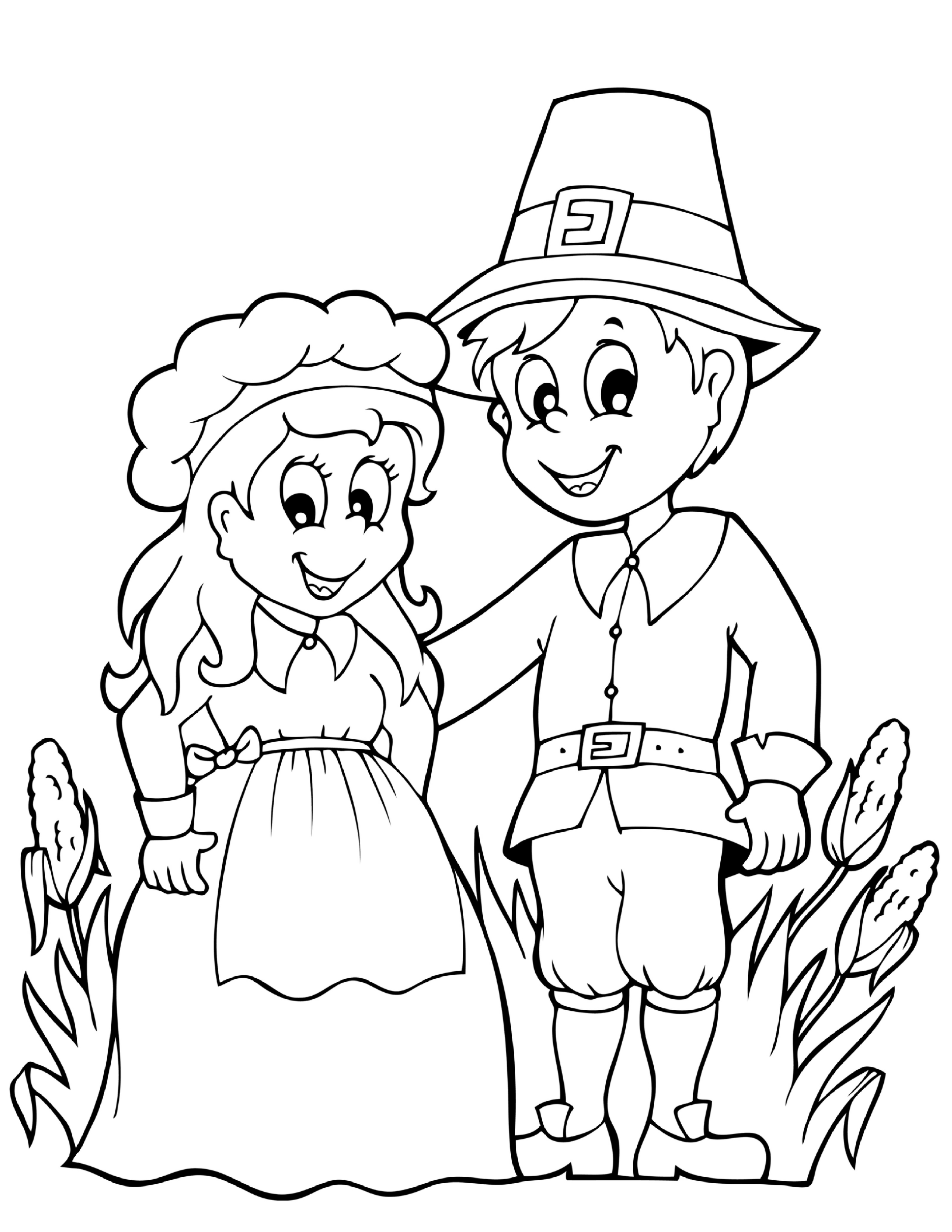 2550x3300 Pilgrim Family Coloring Pages Collection Coloring For Kids 2018