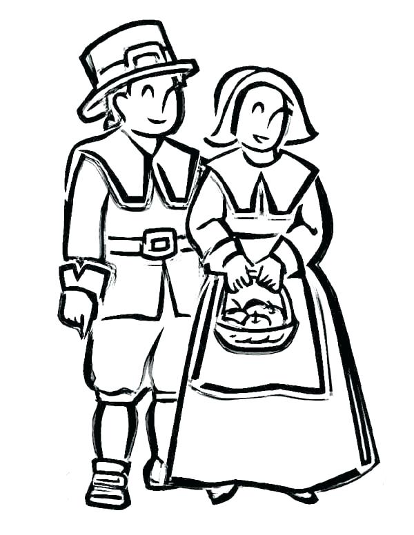 600x776 Coloring Pages Of Pilgrims Pilgrim Coloring Page Pilgrims Coloring