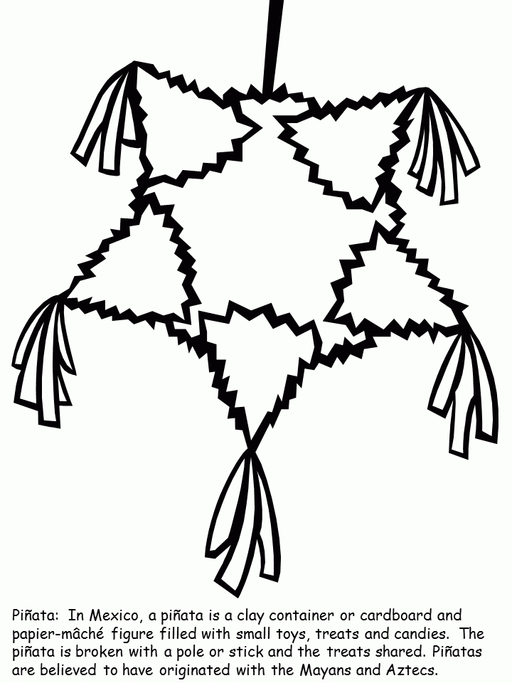 720x960 28 Pinata Coloring Page Images Free Coloring Pages