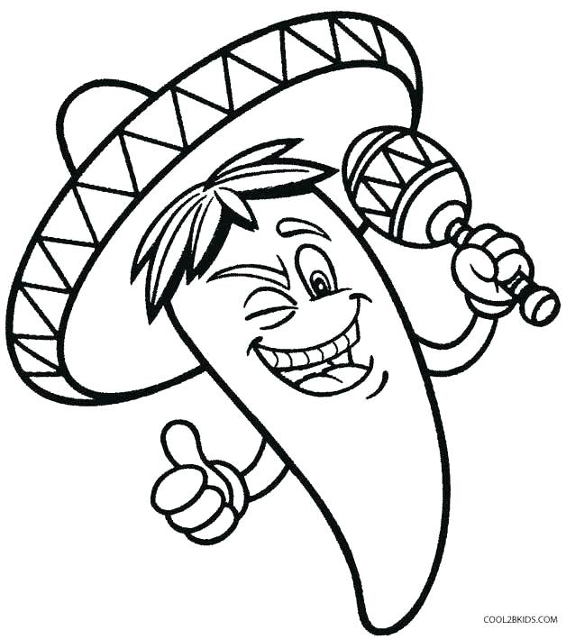 628x709 Pinata Coloring Page Free Pinata Coloring Pages Pinata Coloring
