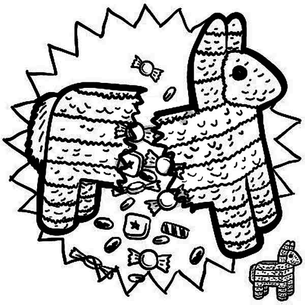 600x600 Pinata Coloring Page Stunning Pinata Coloring Page 85 About