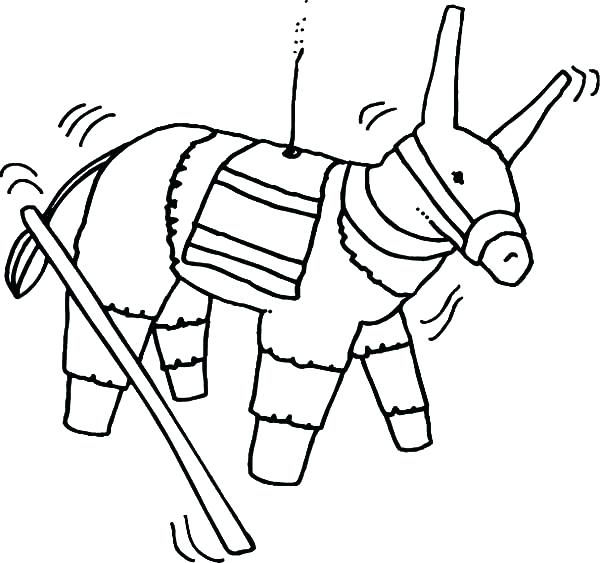 600x563 Cinco De Mayo Pinata Coloring Pages