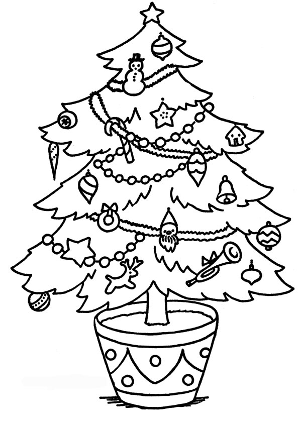 595x842 Kids Under 7 Pine Trees Coloring Pages