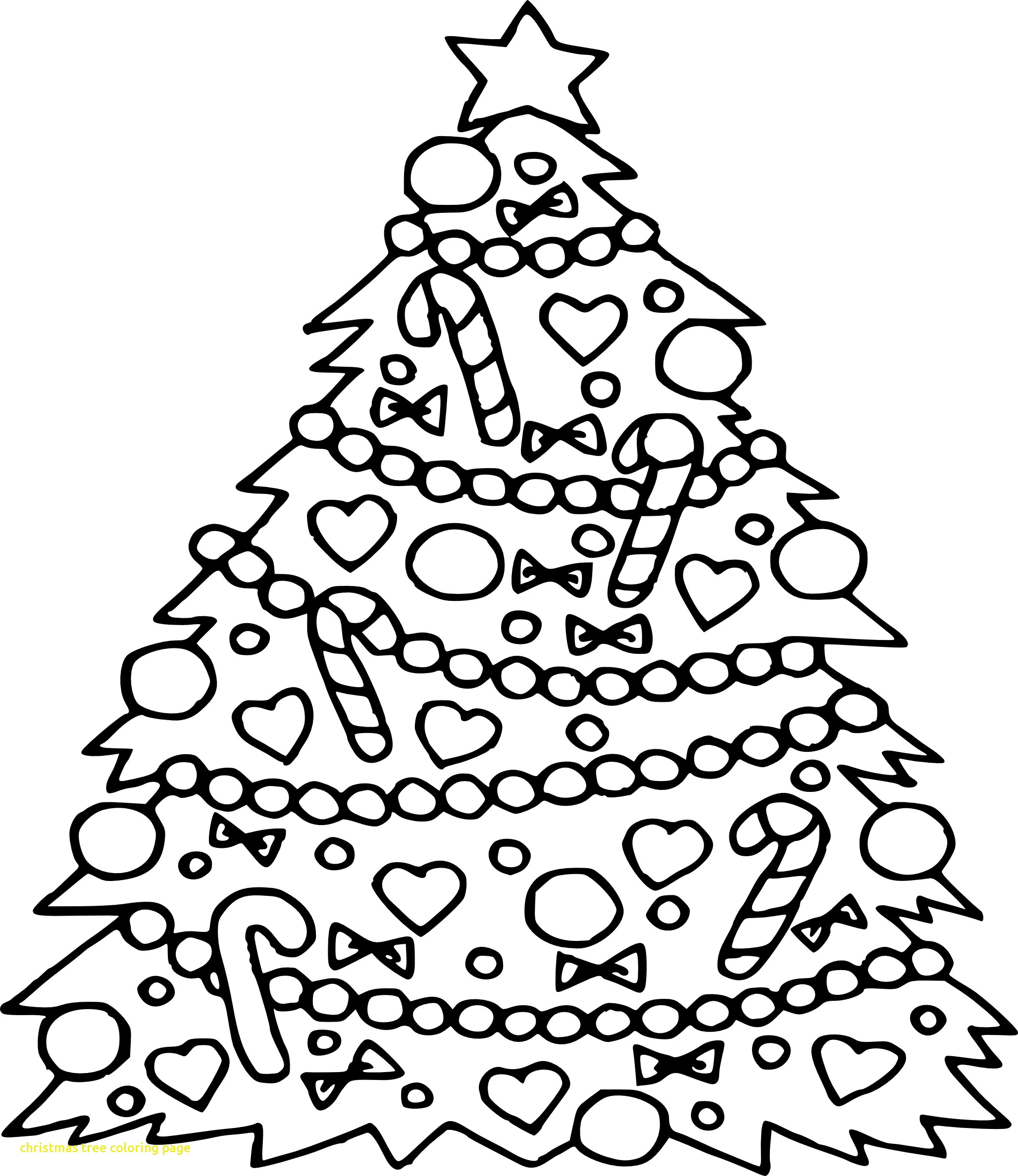 2056x2376 Christmas Tree Coloring Pages