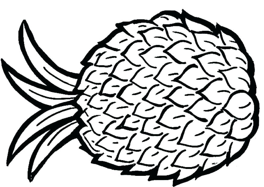 875x620 Pineapple Coloring Page This Is Pineapple Coloring Page Pictures
