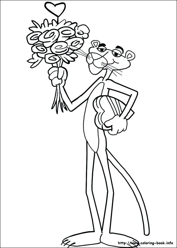 567x794 Pink Panther Coloring Pages Pink Coloring Page Pink Lotus Coloring