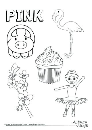320x452 Pink Coloring Pages Pink Things Colouring Page Pink Flamingo