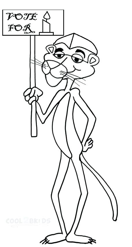 457x850 Panther Coloring Page Pink Panther Coloring Printable Pink Panther