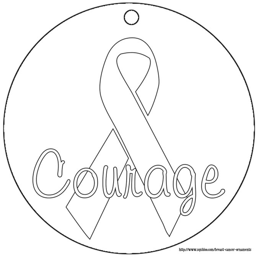 Pink Ribbon Coloring Pages