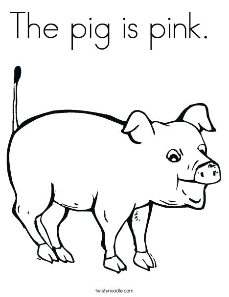 468x605 Pink Coloring Page Pig Coloring Pictures Pink Pig Coloring Page