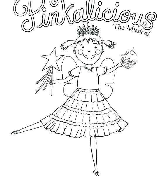 550x600 Pinkalicious Coloring Pages Free