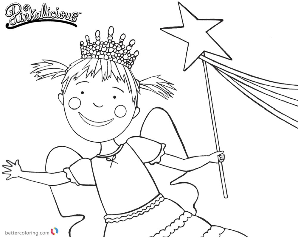 1000x800 Pinkalicious Coloring Pages Lineart