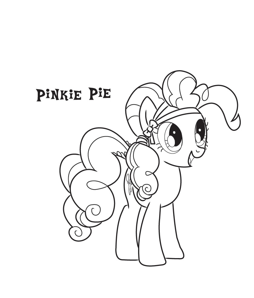 841x986 Pinkie Pie Coloring Pages Free