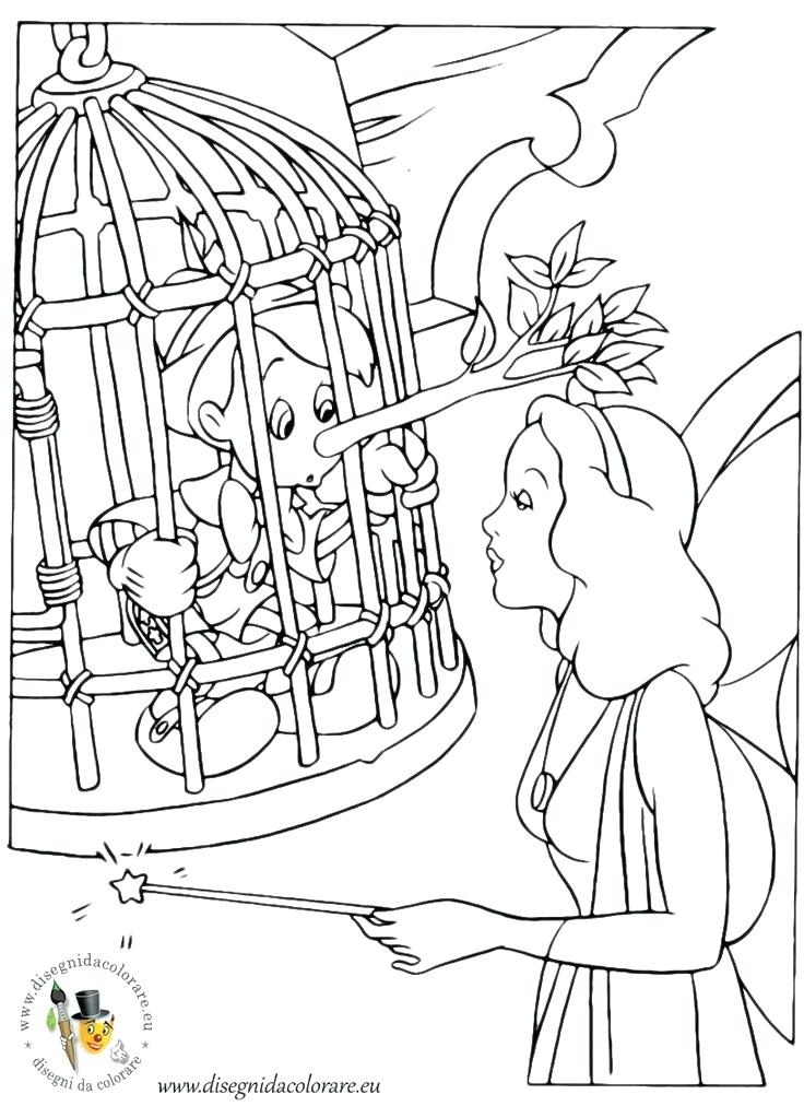 736x1012 Pinocchio Coloring Page Kids Blue Fairy And Coloring Pages