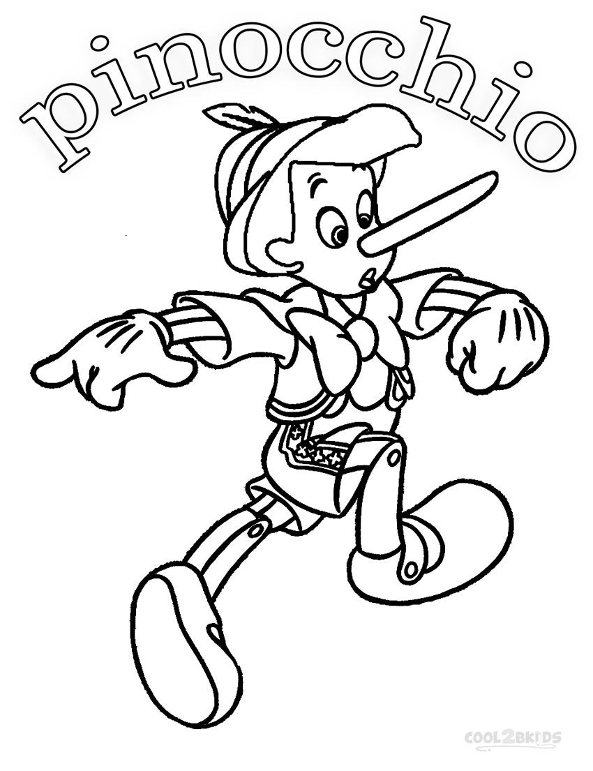850x1105 Printable Pinocchio Coloring Pages For Kids Cool2bkids Shrek