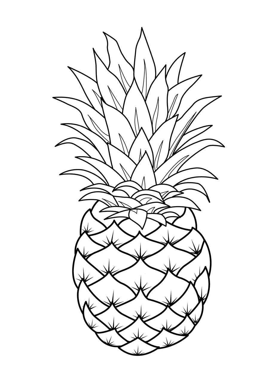 900x1262 Coloring Pages Fruits Printable Http Procoloring Com