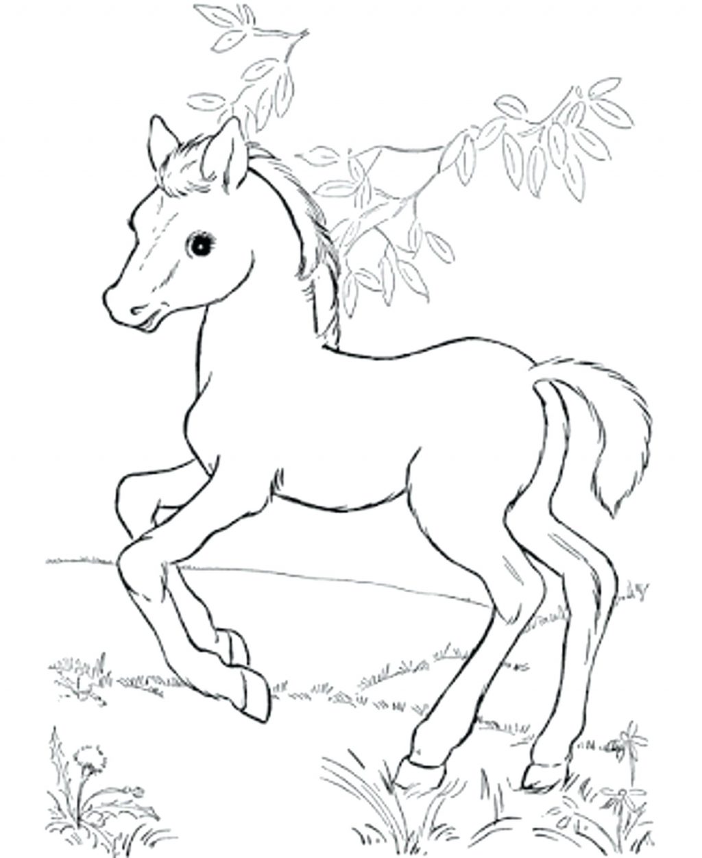 1024x1252 Coloring Pages ~ Free Horse Coloring Pages A View Full Size