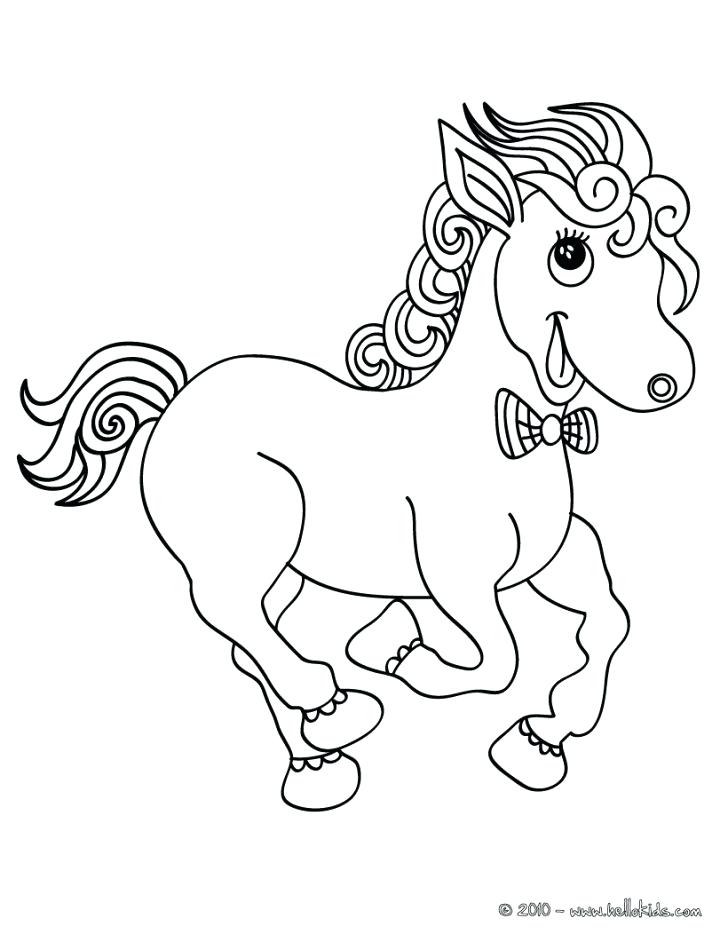 728x942 Dala Horse Coloring Page