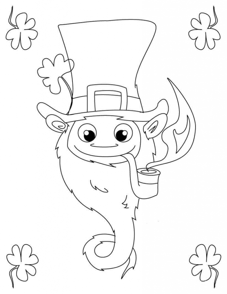 792x1024 Free Printable St. Patrick's Day Coloring Pages