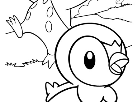 440x330 Piplup Para Colorear Ornamento