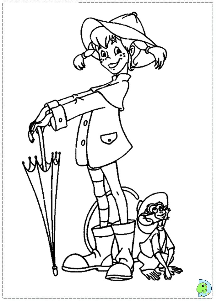 691x960 Pippi Longstocking Coloring Pages