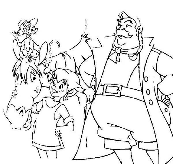 600x569 Pippi Longstocking Love Her Horse Coloring Pages Bulk Color