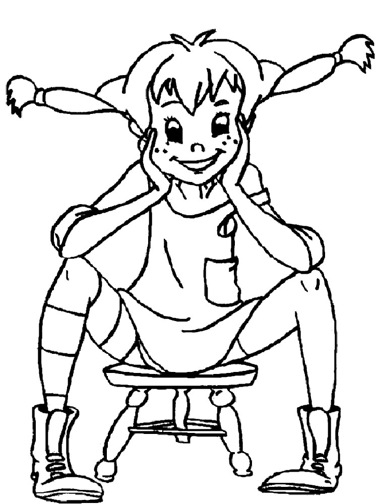 750x1000 Pippi Longstocking Coloring Pages. Download And Print Pippi