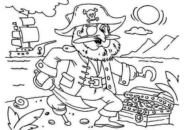 600x425 Pirates Colouring Pages Pirate Coloring Pages Free Funycoloring