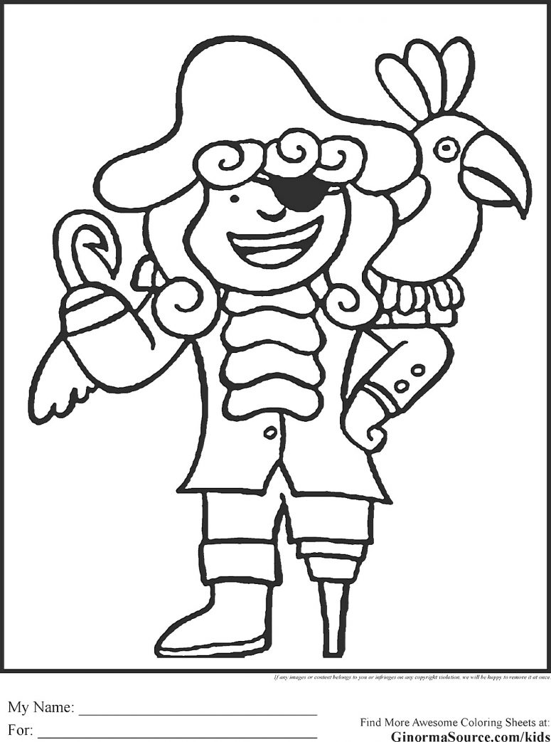 775x1043 Trend Pirate Coloring Pages 67 In Coloring For Kids With Pirate