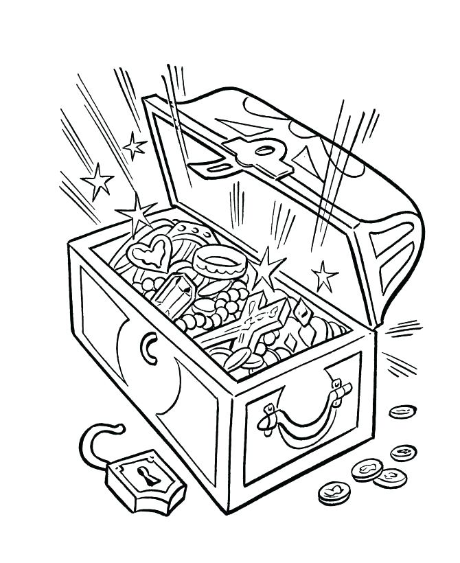 670x820 Treasure Chest Coloring Pages Pirate Coloring Pages Printable Top