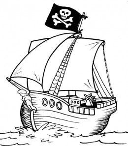 260x297 Kids Pirates Coloring Pages Free Colouring Pictures To Print