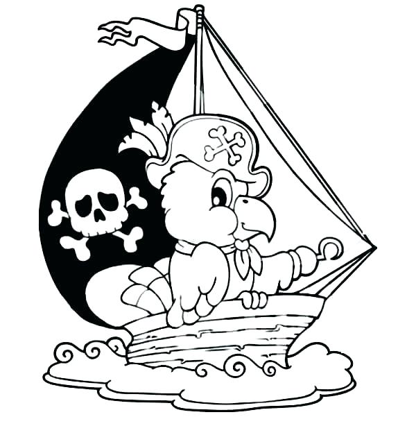 600x627 Pirate Color Page Pirate Ship Coloring Pages Pirate Color Page