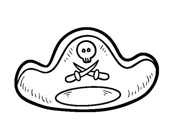 600x470 Top Hat Coloring Page Pirate Hat Coloring Page Winter Hat Coloring