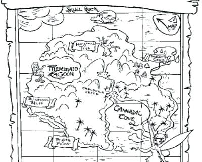 400x322 Pirate Map Coloring Sheet Page Image Images Coloring Trend
