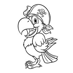 236x236 Free Parrot Bird Animal Coloring Pages Pirate Amp Mermaid Party
