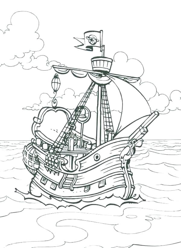 600x821 Pirate Ship Coloring Pages Pirates Of The Pirate Ship Coloring