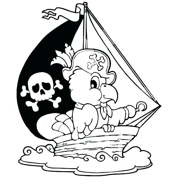 600x627 Coloring Pages Pirates Girl Pirate Coloring Pages Pirate Coloring
