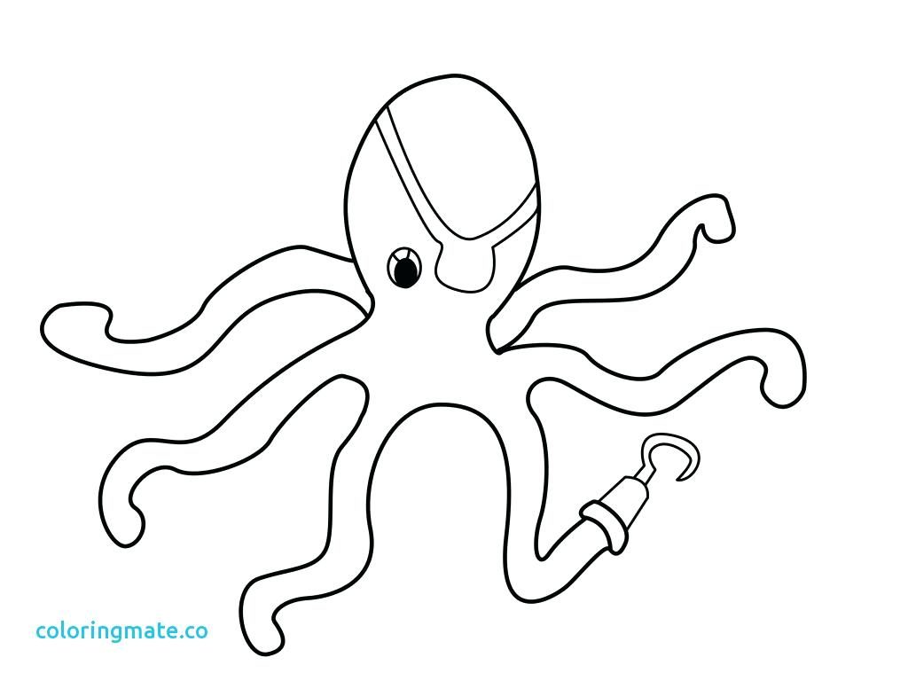 1024x768 Coloring Pages ~ Pirate Ship Coloring Page Awesome Cute Octopus