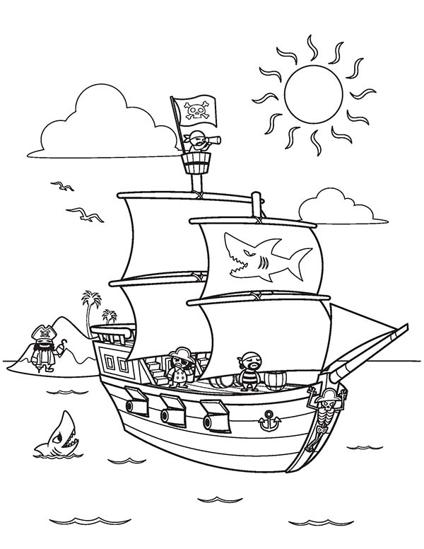 600x776 Pirate Ship Coloring Page Pirate Ship Coloring Pages Pirate Series