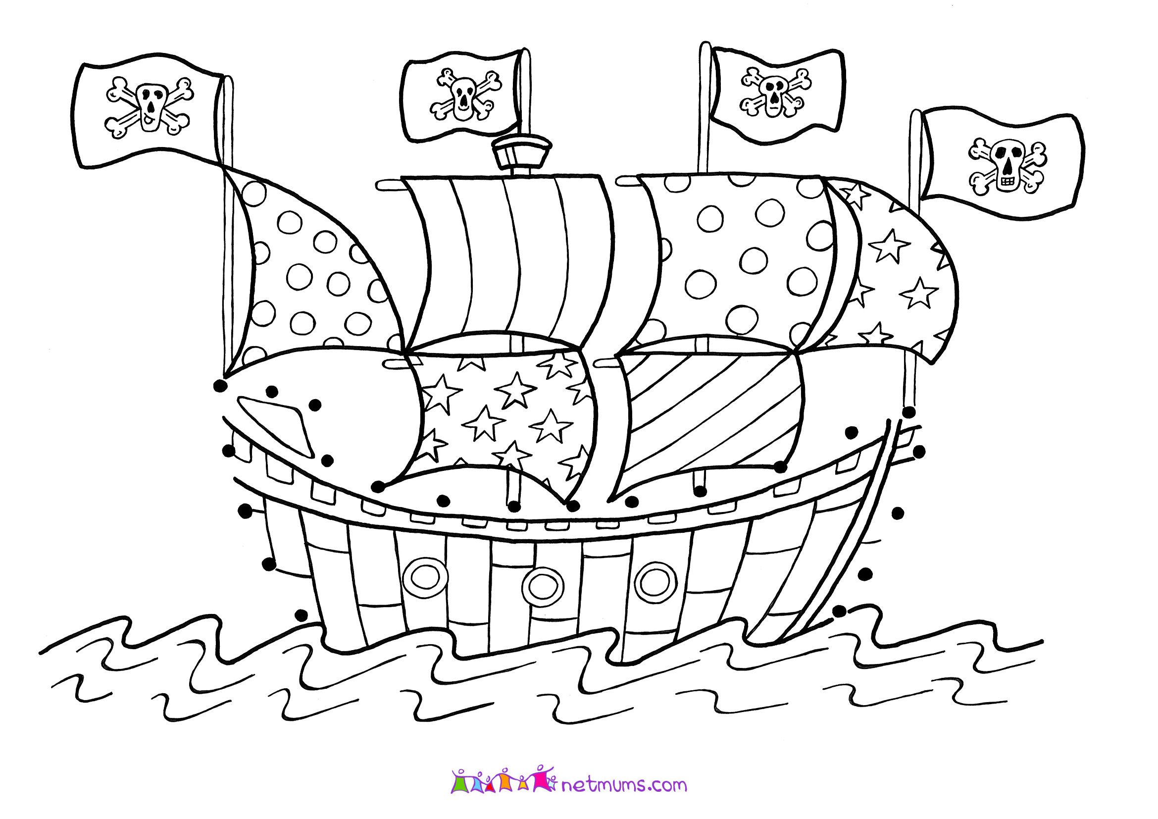 2339x1654 Here Are Some Pirate Theme Colouring Pages For You To Enjoy