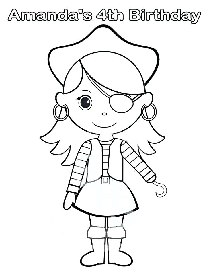 736x952 Pirate Color Page Girl Pirate Coloring Pages Personalized