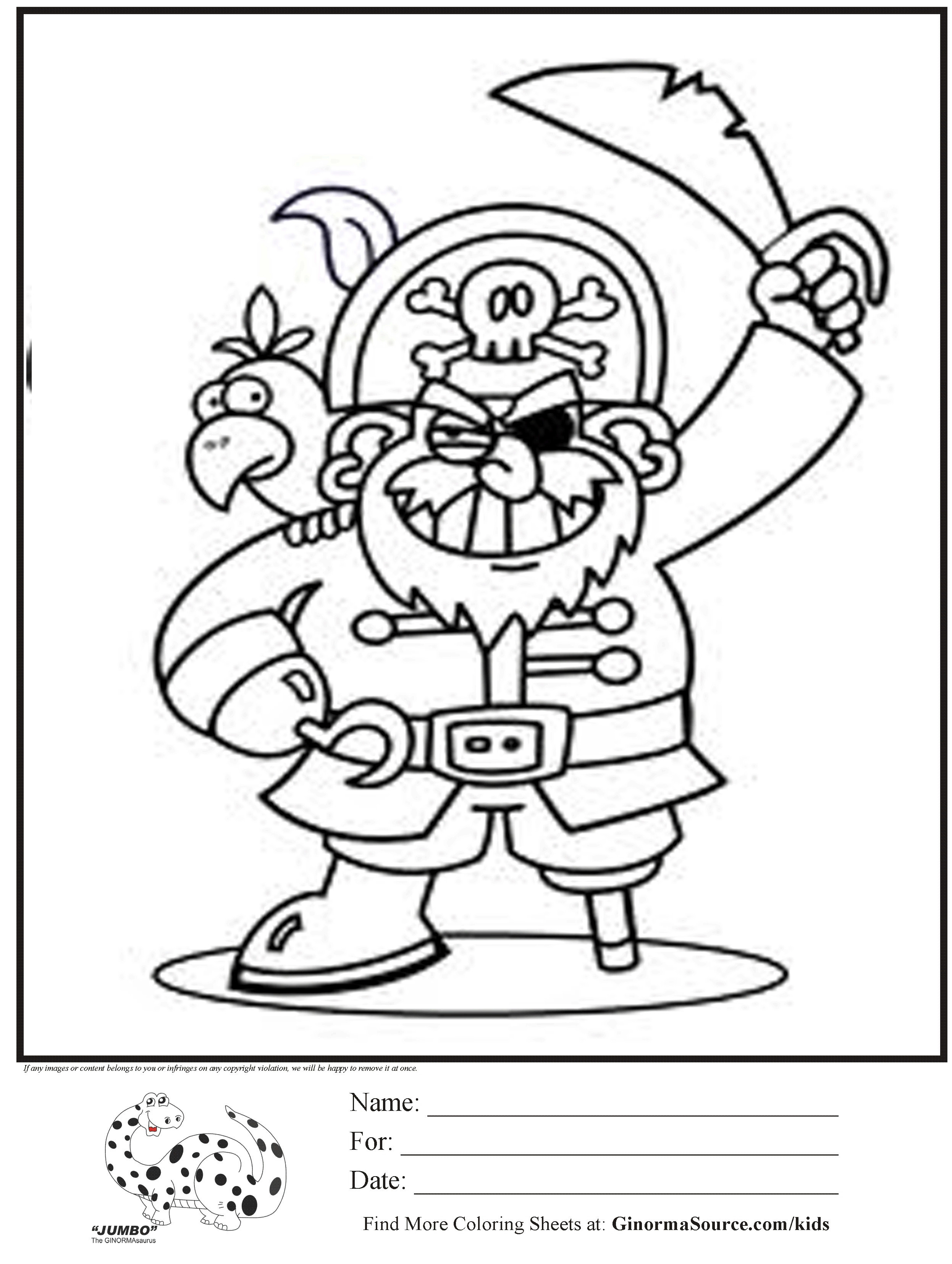 2493x3310 Pirate Treasure Chest Coloring Page Within Pages Printable Inside