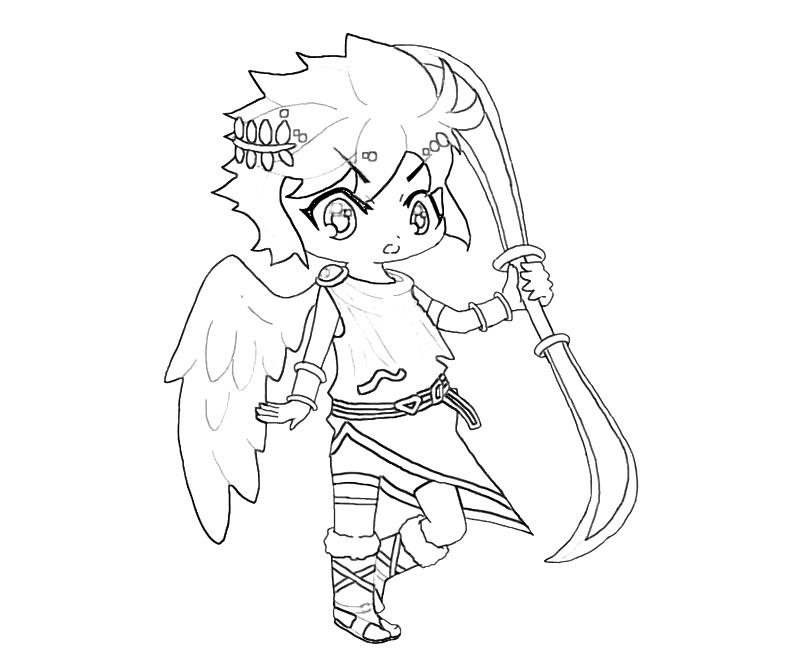 800x667 Kid Icarus Dark Pit Weapon Mario