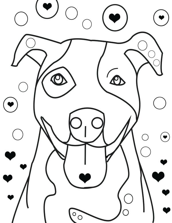 600x776 American Pitbull Coloring Pages Pit Bull Terrier Coloring Page