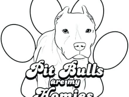 440x330 Coloring Pages Of Pit Bulls