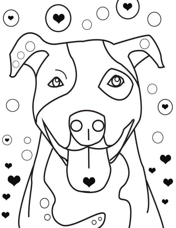 736x952 Pitbull Coloring Pages To Download And Print For Free