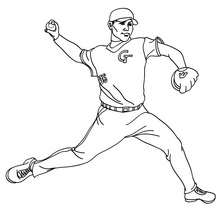 220x220 Baseball Pitcher Coloring Pages