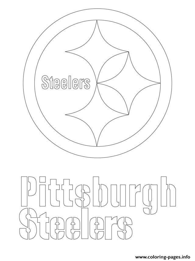 640x853 Pittsburgh Steelers Logo Coloring Page