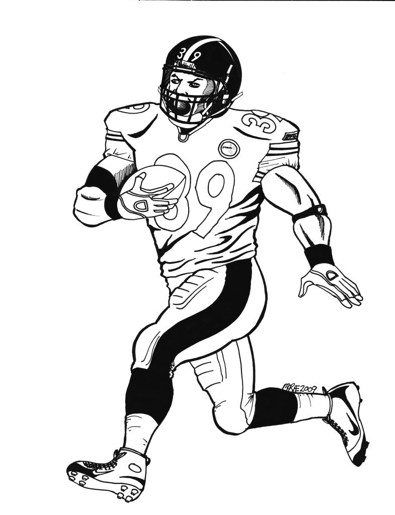 785x1024 Pittsburgh Steelers Uniform Coloring Nfl Steeler Pages Printable